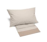 Caleffi Bikolor 73106 Parure de lit en Coton Naturel