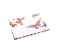 Caleffi Butterfly 1002105 Drap de Dessus, Percale, Blanc, lit Double, 1002105