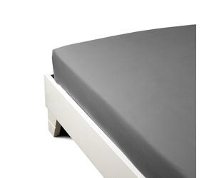 Caleffi Caleffi 1003516 Drap Plat en Percale Gris Double 1003516