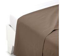 Caleffi Coton uni Drap de Dessus, Moka, Simple
