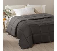 Caleffi - Couette Moderne Couleur Unie carrée et demie Anthracite