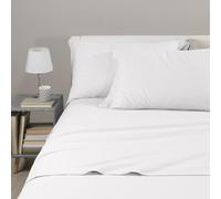 Caleffi Couleur Unie Flanelle Parure de lit, Flanelle, Blanc, Double, 19260, Caleffi