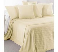 Caleffi - Couvre Lit et Plaid Canape en 100% Coton - Couverture Légère et Respirante, Idéale comme Dessus de Lit ou Jeté Canapé - Plaid Canape Grande Taille - Made In Italy