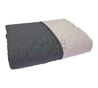 Caleffi - Couvre-lit matelassé printanier pour lit 1 Place et demie - Mélange Couleur Anthracite uni en Coton