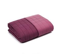 Caleffi - Couvre-lit matelassé printanier pour lit 1 Place et demie - Moderne Couleur Bordeaux uni en Microfibre