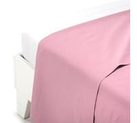 Caleffi - Drap de lit en Coton uni Couleur Unie Simple Rose