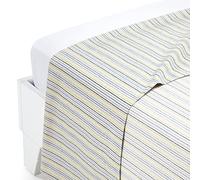 Caleffi - Drap Plat Coton - Drap Plat 2 Personnes - Drap Plat 1 Personne - Drap Supérieur Doux, Respirant et Confortable, Disponible en Plusieurs Tailles