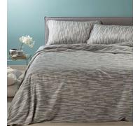 Caleffi Fusion Parure Housse de Couette, Satin de Coton, Gris, lit Double, 1002899, Caleffi