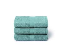 Caleffi Grande Serviette de Bain 3 x 55 x 105 cm, Coton 100% - Doux et Absorbant, Visage et Usage Quotidien, Serviette de Douche de Haute qualité, Grande Toile, Menthe