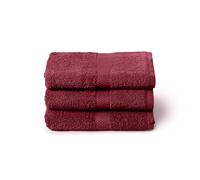 Caleffi Grande serviette de bain 3 x 55 x 105 cm, set de bain 100% coton, doux et absorbants, idéal pour salle de bain, visage et usage quotidien, serviette de douche de haute qualité, grande