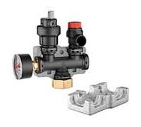 Caleffi groupe de sécurité chaudière Caleffi 2000 ", 3 bar, technopolymère plastique, jusqu'à 50 kW