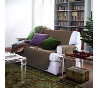 Caleffi - Housse Canapé - Housse Fauteuil - Protege Canape élastique et Ajustable, Doux et Résistant - Housse Canape en Coton, Polyester et Elasthanne - Lavable en Machine, Ne Se Repasse Pas