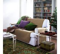 Caleffi - Housse Canapé - Housse Fauteuil - Protege Canape élastique et Ajustable, Doux et Résistant - Housse Canape en Coton, Polyester et Elasthanne - Lavable en Machine, Ne Se Repasse Pas