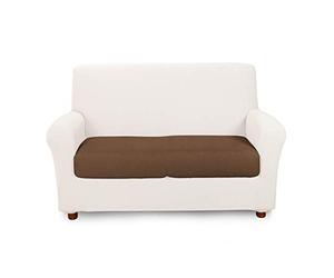 Caleffi - Housse Canapé - Housse Fauteuil - Protege Canape élastique et Ajustable, Doux et Résistant - Housse Canape en Coton, Polyester et Elasthanne - Lavable en Machine, Ne Se Repasse Pas