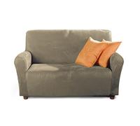 Caleffi Housse de canapé élastique Taupe 1 Places Moderne en Microfibre - 33176