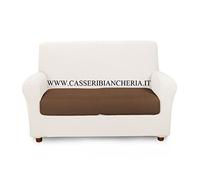 Caleffi - Housse De Canapé extensible - Housse Coussin Canapé Elastique, Douce et Résistante, Lavable et Durable - Couvre Canape en Coton, Polyester et Elasthanne - Protege Canape