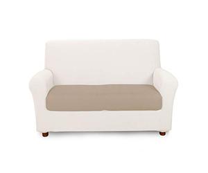 Caleffi - Housse De Canapé extensible - Housse Coussin Canapé Elastique, Douce et Résistante, Lavable et Durable - Couvre Canape en Coton, Polyester et Elasthanne - Protege Canape