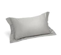 Caleffi Lot de 2 taies d'oreiller en Satin de Coton pour lit Standard Argenté