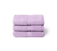 Caleffi Lot de 3 Grandes Serviettes de Bain 100% Coton Doux et absorbants, Visage et Usage Quotidien