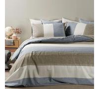 Caleffi - Parure de lit 4 pièces en 100% coton - Housse Couette Douce et Elégante, Lavable et Facile d’Entretien - Housse de Couette 200x200 et Autres Tailles