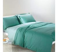 Caleffi - Parure de lit 4 pièces en 100% coton - Housse Couette Douce et Elégante, Lavable et Facile d’Entretien - Housse de Couette 200x200 et Autres Tailles
