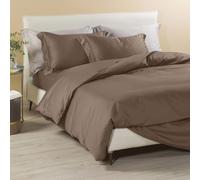 Caleffi - Parure de lit 4 pièces en 100% coton - Housse Couette Douce et Elégante, Lavable et Facile d’Entretien - Housse de Couette 200x200 et Autres Tailles