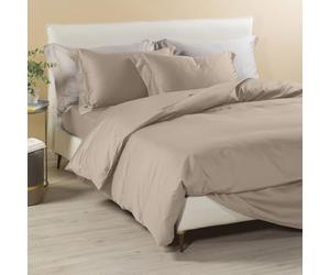 Caleffi - Parure de lit 4 pièces en 100% coton - Housse Couette Douce et Elégante, Lavable et Facile d’Entretien - Housse de Couette 200x200 et Autres Tailles