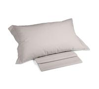 Caleffi - Parure de lit avec Housse de Couette 100% Coton - 2 Taies d’Oreiller 50x80 cm, Linge de Lit Confortable et Elégant - Housses de Couettes Pour 1 Personne ou 2 Personnes