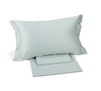 Caleffi - Parure de lit avec Housse de Couette 100% Coton - 2 Taies d’Oreiller 50x80 cm, Linge de Lit Confortable et Elégant - Housses de Couettes Pour 1 Personne ou 2 Personnes