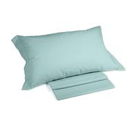 Caleffi - Parure de lit avec Housse de Couette 100% Coton - 2 Taies d’Oreiller 50x80 cm, Linge de Lit Confortable et Elégant - Housses de Couettes Pour 1 Personne ou 2 Personnes