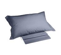 Caleffi - Parure de lit avec Housse de Couette 100% Coton - 2 Taies d’Oreiller 50x80 cm, Linge de Lit Confortable et Elégant - Housses de Couettes Pour 1 Personne ou 2 Personnes