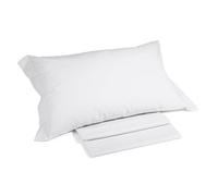 Caleffi - Parure de lit avec Housse de Couette 100% Coton - 2 Taies d’Oreiller 50x80 cm, Linge de Lit Confortable et Elégant - Housses de Couettes Pour 1 Personne ou 2 Personnes