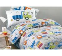 Caleffi - Parure de lit simple - CITY CAR - Gris