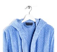 Caleffi - Peignoir Bain Homme et Femme en 100% coton, doux, absorbant et respirant, avec capuche, ceinture et poches - Parfait pour la salle de bain, le spa ou le sauna - Robe Chambre Femme