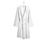Caleffi Polo Peignoir avec Capuche, Coton, Blanc, S