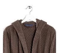 Caleffi - Peignoir Bain Homme et Femme en 100% coton, doux, absorbant et respirant, avec capuche, ceinture et poches - Parfait pour la salle de bain, le spa ou le sauna - Robe Chambre Femme