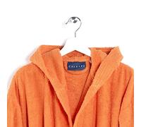 Caleffi - Peignoir Bain Homme et Femme en 100% coton, doux, absorbant et respirant, avec capuche, ceinture et poches - Parfait pour la salle de bain, le spa ou le sauna - Robe Chambre Femme