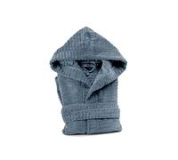 Caleffi - Peignoir Bain Homme et Femme en 100% coton, doux, absorbant et respirant, avec capuche, ceinture et poches - Parfait pour la salle de bain, le spa ou le sauna - Robe Chambre Femme