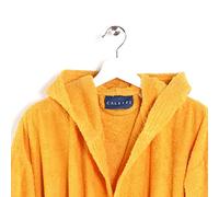 Caleffi - Peignoir Bain Homme et Femme en 100% coton, doux, absorbant et respirant, avec capuche, ceinture et poches - Parfait pour la salle de bain, le spa ou le sauna - Robe Chambre Femme