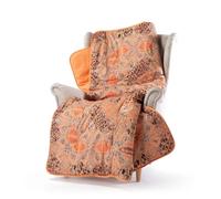 Caleffi - Plaid Canape 130x170 cm en Coton Doux - Couverture Grande pour Canape, Lit ou Fauteuil - Jeté de Canapé Lavable, Design Elégant, Grande Taille Parfait pour les Soirées Cocooning - Couvre Lit