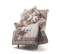 Caleffi - Plaid Canape 130x170 cm en Coton Doux - Couverture Grande pour Canape, Lit ou Fauteuil - Jeté de Canapé Lavable, Design Elégant, Grande Taille Parfait pour les Soirées Cocooning - Couvre Lit