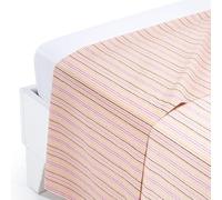 Caleffi Riga Drap de Dessus, Coton, Corail, Double