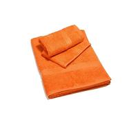 Caleffi - Serviette de Bain 2 Pièces en 100% Coton Eponge - 1 Serviette Toilette 50x100 cm + 1 Serviette Visage 40x60 cm, Douce et Ultra Absorbante - Serviettes Eponge - Lot Serviette