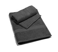 Caleffi - Serviette de Bain 2 Pièces en 100% Coton Eponge - 1 Serviette Toilette 50x100 cm + 1 Serviette Visage 40x60 cm, Douce et Ultra Absorbante - Serviettes Eponge - Lot Serviette