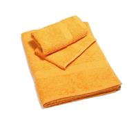 Caleffi - Serviette de Bain 2 Pièces en 100% Coton Eponge - 1 Serviette Toilette 50x100 cm + 1 Serviette Visage 40x60 cm, Douce et Ultra Absorbante - Serviettes Eponge - Lot Serviette