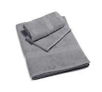 Caleffi - Serviette de Bain 2 Pièces en 100% Coton Eponge - 1 Serviette Toilette 50x100 cm + 1 Serviette Visage 40x60 cm, Douce et Ultra Absorbante - Serviettes Eponge - Lot Serviette