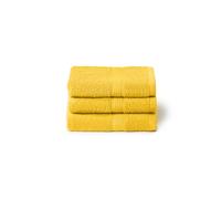 Caleffi Set de Serviettes de Bain 3 x 40 x 60 cm, Coton 100% Doux et Absorbant pour Salle de Bain, Visage et Usage Quotidien, Serviettes Bidet de Haute qualité, Serviette d'invité résistante aux