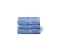 Caleffi Set de Serviettes de Bain 3 x 40 x 60 cm, Coton 100% Doux et Absorbant pour Salle de Bain, Visage et Usage Quotidien, Serviettes Bidet de Haute qualité, Serviette d'invité résistante aux