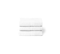 Caleffi Set de Serviettes de Bain 3 x 40 x 60 cm, Coton 100% Doux et Absorbant pour Salle de Bain, Visage et Usage Quotidien, Serviettes Bidet de Haute qualité, Serviette d'invité résistante aux