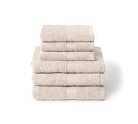 Caleffi Set de Serviettes de Bain avec invité 6 pièces - Composé de 3 Serviettes faciales 55 x 100 cm + 3 Serviettes Bidet 40 x 60 cm - Coton 100% Doux et Ultra Absorbant - Douche, Visage et